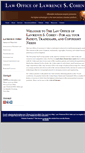 Mobile Screenshot of lawrencecoheniplaw.com